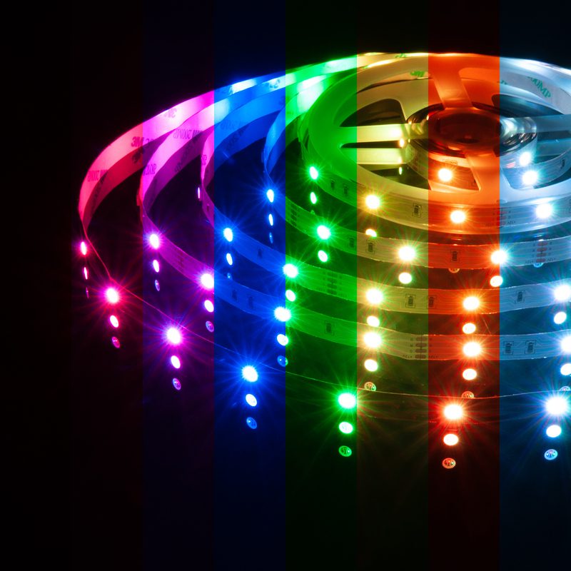 Светодиодная лента Elektrostandard 12V 7,2W 30Led 5050 IP20 RGB, 5м 4690389040160 Светодиодная лента Elektrostandard 12V 7,2W 30Led 5050 IP20 RGB, 5м 4690389040160