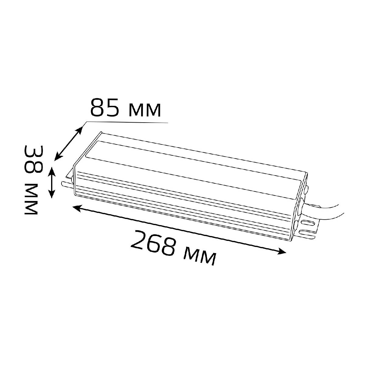 Блок питания Gauss 200Вт DC24 IP66 202022400 Блок питания Gauss 200Вт DC24 IP66 202022400