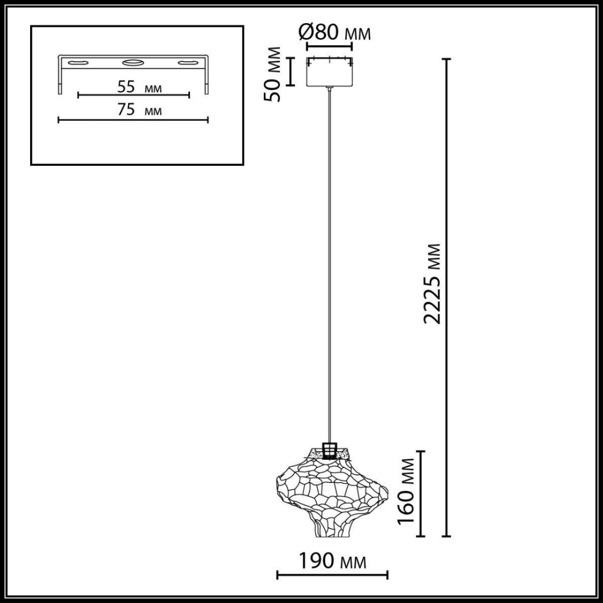 Подвесной светильник Odeon Light L-Vision Ordi 5107/3L Подвесной светильник Odeon Light L-Vision Ordi 5107/3L