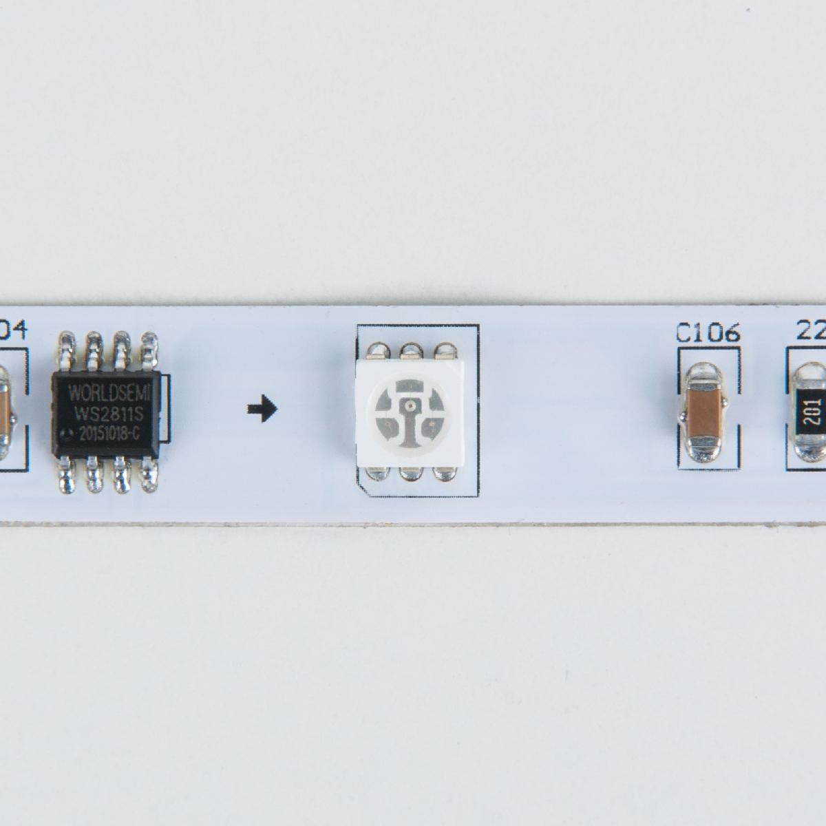 Светодиодная лента Elektrostandard 12V 7,2W 30Led 5050 IP20 RGB, 5м 4690389040160 Светодиодная лента Elektrostandard 12V 7,2W 30Led 5050 IP20 RGB, 5м 4690389040160