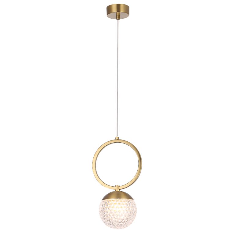 Подвесной светильник Crystal Lux CAROLINA SP1 V1 BRASS
