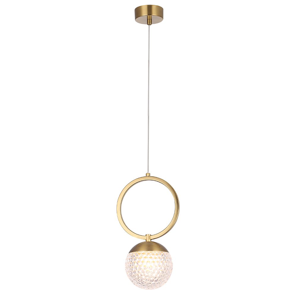 Подвесной светильник Crystal Lux CAROLINA SP1 V1 BRASS Подвесной светильник Crystal Lux CAROLINA SP1 V1 BRASS