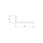 Уголок Arlight ARH-W25х10х1,5-2000 ANOD 053357