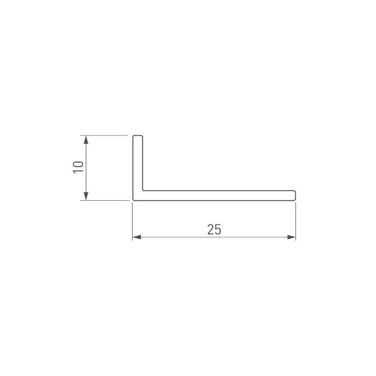 Уголок Arlight ARH-W25х10х1,5-2000 ANOD 053357