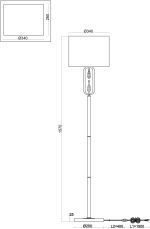 Торшер Freya Riverside FR1007FL-01BS