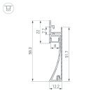 Профиль Arlight PLINTUS-H58-F-2000 ANOD 046391