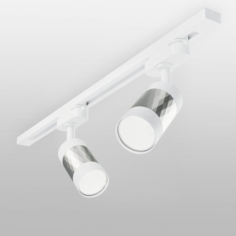 Трековый светильник Elektrostandard Mizar GU10 Белый/серебро (MRL 1007) однофазный 4690389148033 Трековый светильник Elektrostandard Mizar GU10 Белый/серебро (MRL 1007) однофазный 4690389148033