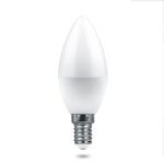 Лампа светодиодная Feron E14 6W 4000K свеча матовая LB-1306 38045