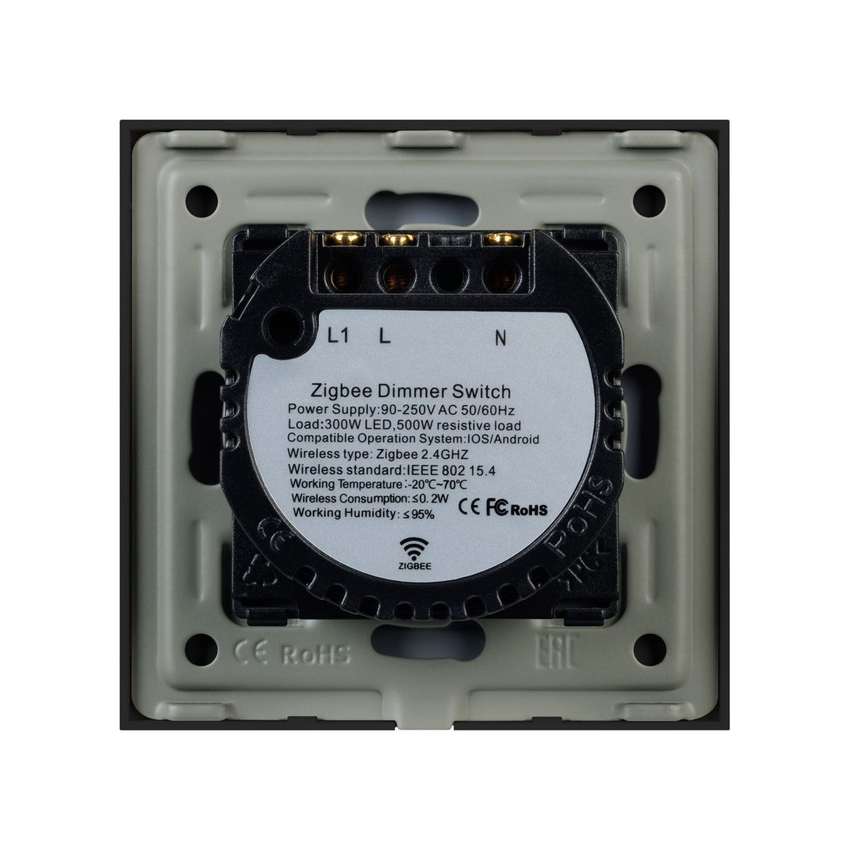 Светорегулятор сенсорный с Zigbee управлением Arlight SWT-OMALI-SD3-ZB-BK (250V, 500W) 050060 Светорегулятор сенсорный с Zigbee управлением Arlight SWT-OMALI-SD3-ZB-BK (250V, 500W) 050060