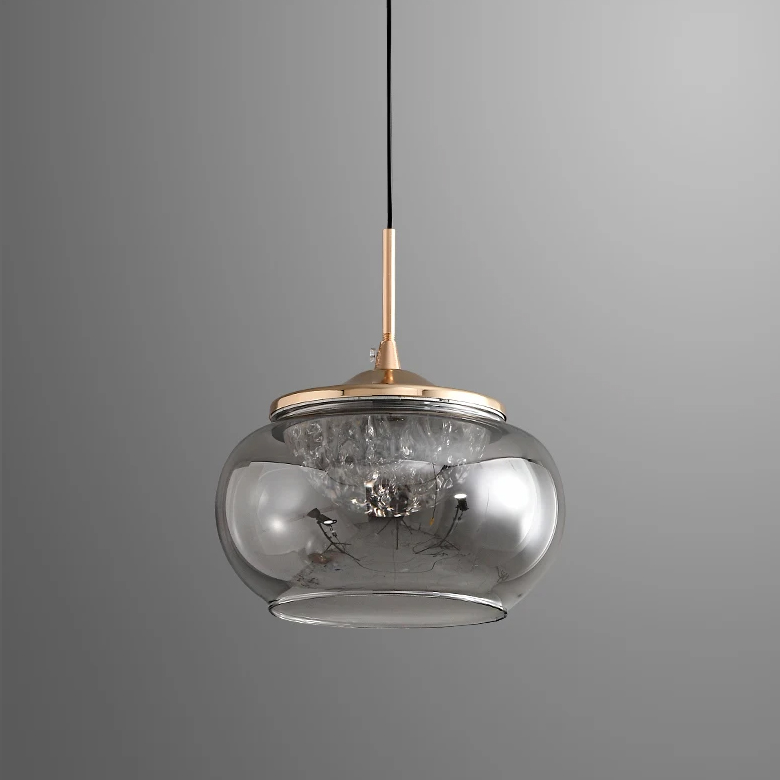 Подвесной светильник Delight Collection MT9128-1H gold/smoke Подвесной светильник Delight Collection MT9128-1H gold/smoke