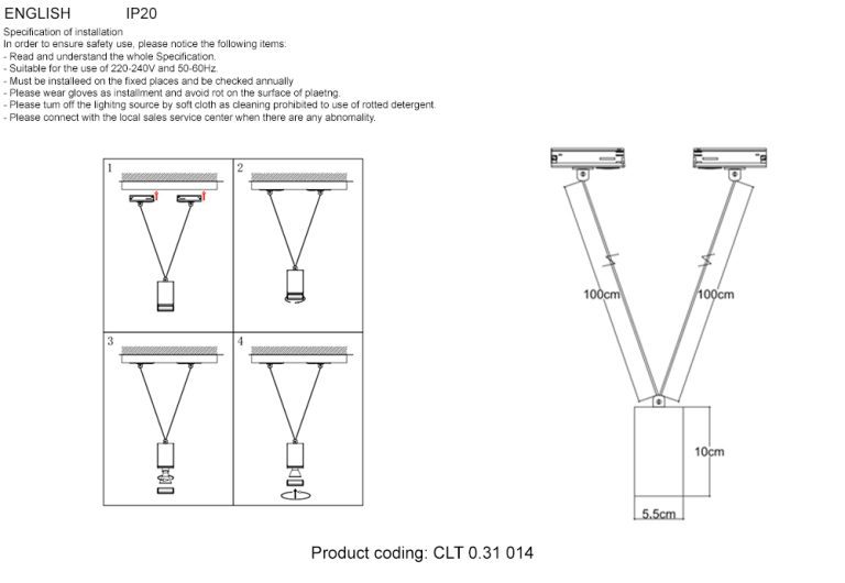 Трековый однофазный светильник Crystal Lux CLT 0.31 014 BL