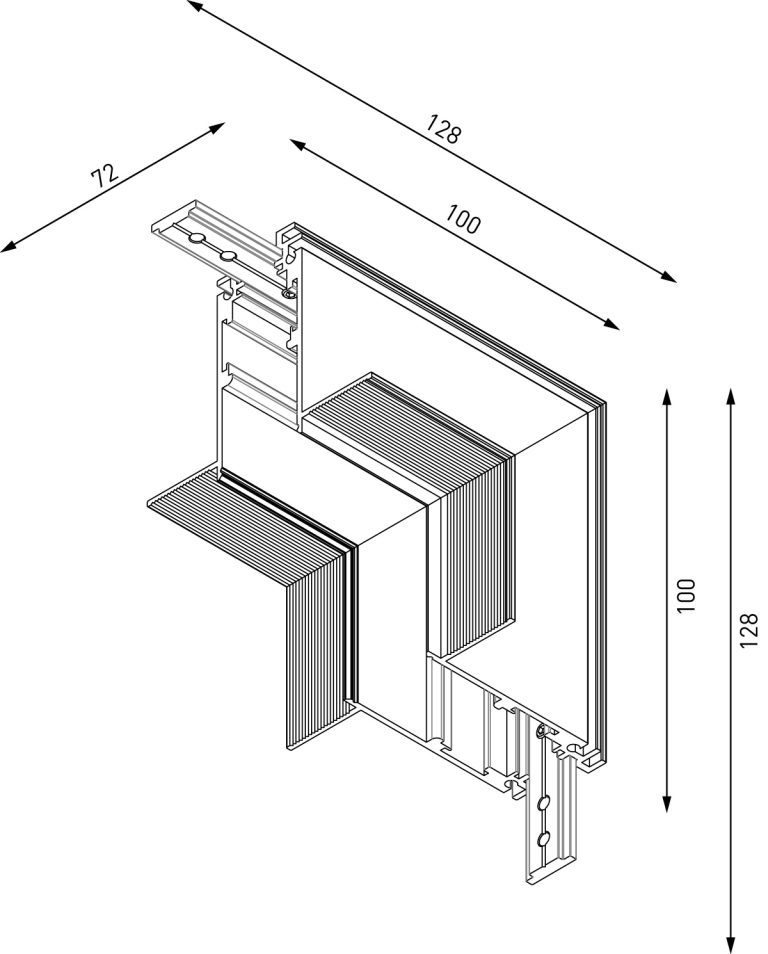 Коннектор угловой внутренний Lumker SY-LINK-INT-T2-WH 013617