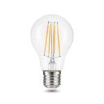 Лампа светодиодная филаментная Gauss E27 12W 2700K груша прозрачная 102902112
