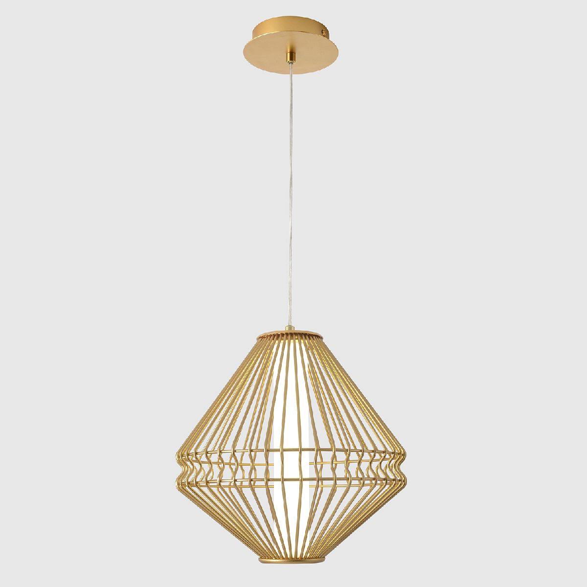 Подвесной светильник Crystal Lux CUADRA SP15W LED GOLD Подвесной светильник Crystal Lux CUADRA SP15W LED GOLD