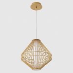 Подвесной светильник Crystal Lux CUADRA SP15W LED GOLD