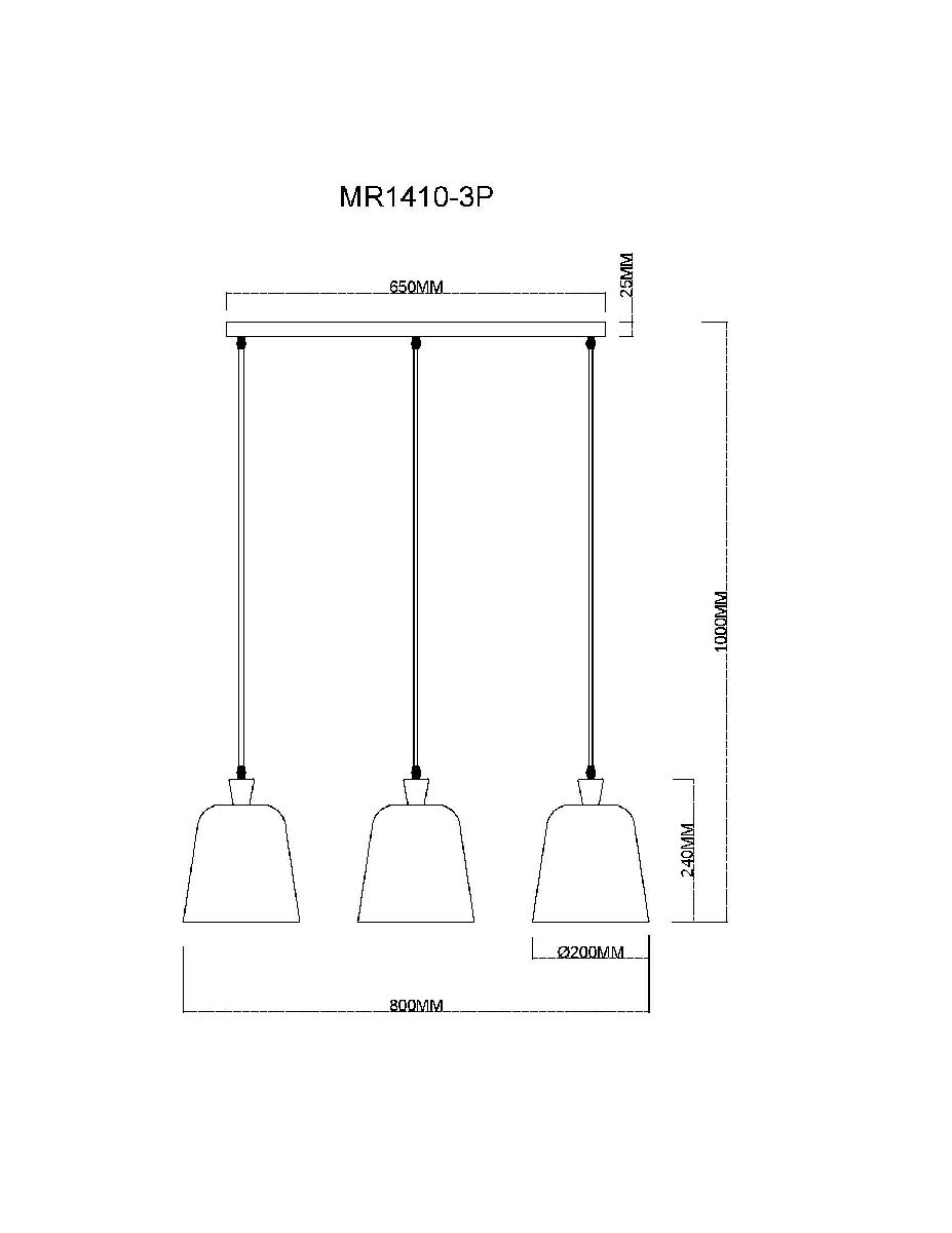 Подвесной светильник MyFar Madina MR1410-3P Подвесной светильник MyFar Madina MR1410-3P