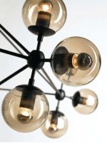 Люстра на штанге Delight Collection Modo 8916P/15 black/cognac