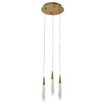 Подвесной светильник Delight Collection OD2438-3 gold/clear