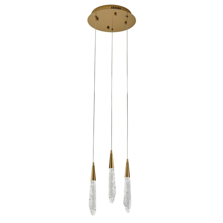 Подвесной светильник Delight Collection OD2438-3 gold/clear