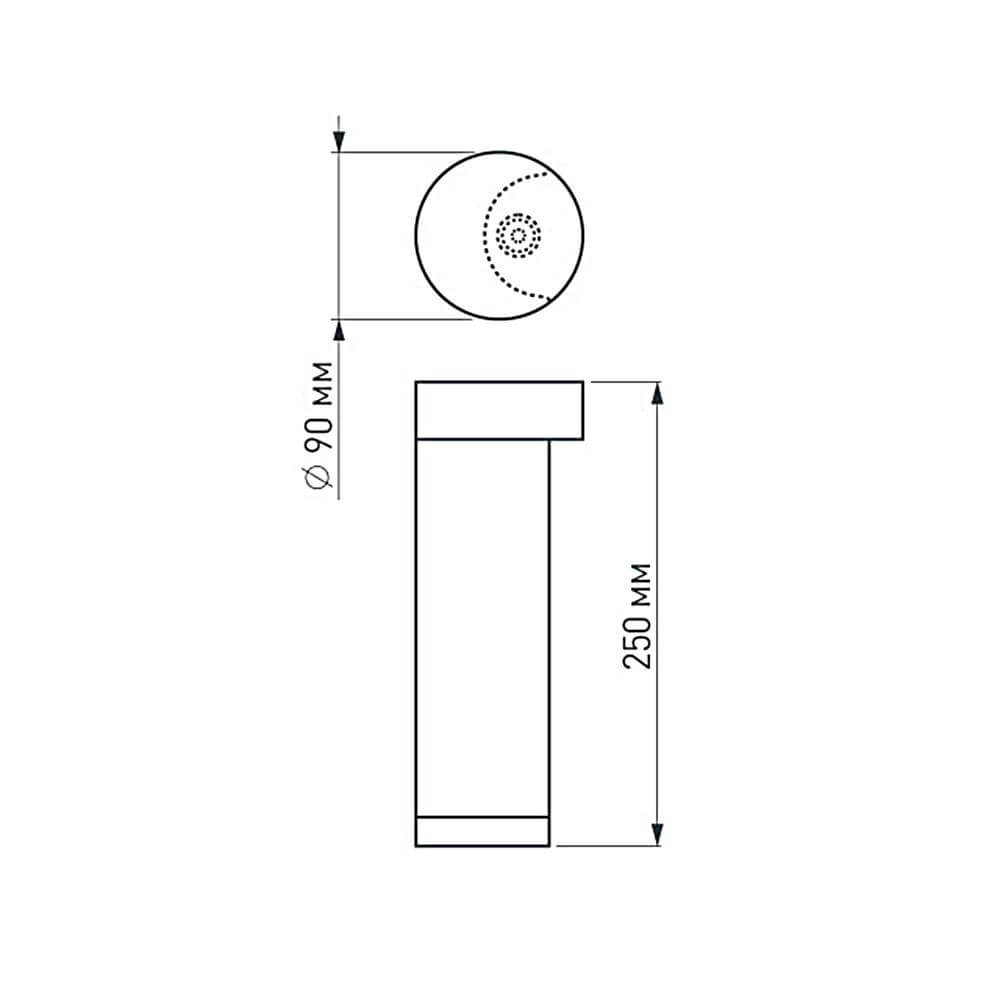 Уличный светильник Arlight LGD-Path-Round90-H250B-7W Warm White 020347 Уличный светильник Arlight LGD-Path-Round90-H250B-7W Warm White 020347