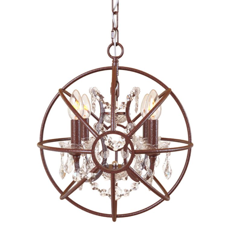 Подвесная люстра LOFT IT Foucaults orb crystal Loft1897/4