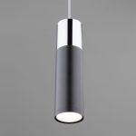 Подвесной светильник Eurosvet Double Topper 50135/1 LED хром/черный