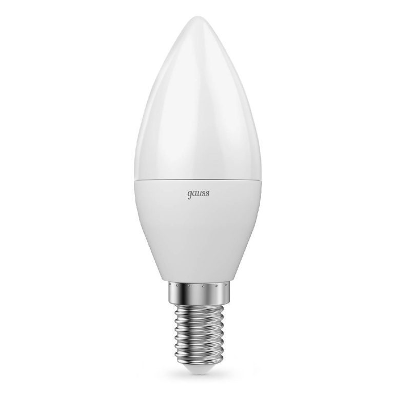 Лампа светодиодная диммируемая Gauss E14 7W 3000K матовая 103101107-D