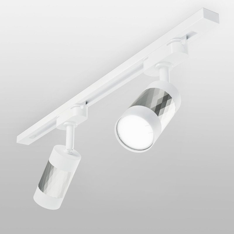 Трековый светильник Elektrostandard Mizar GU10 Белый/серебро (MRL 1007) однофазный 4690389148033 Трековый светильник Elektrostandard Mizar GU10 Белый/серебро (MRL 1007) однофазный 4690389148033