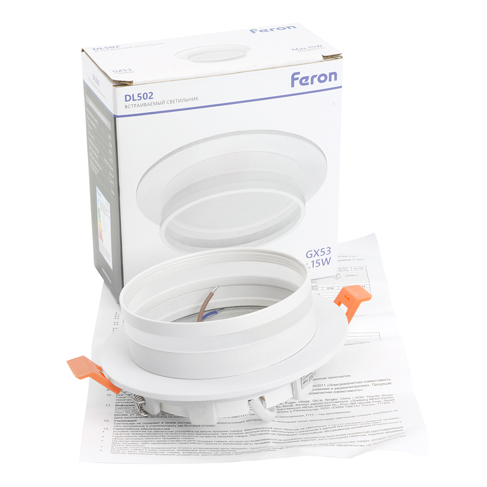 Встраиваемый светильник Feron DL502 51089 Встраиваемый светильник Feron DL502 51089