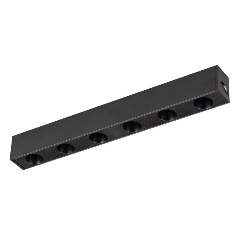 Трековый магнитный светильник Arlight MAG-DOTS-25-L200-6W Warm3000 (BK, 30 deg, 24V, DALI) 046323