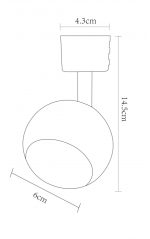 Светильник на шине ARTE Lamp A6253PL-1WH