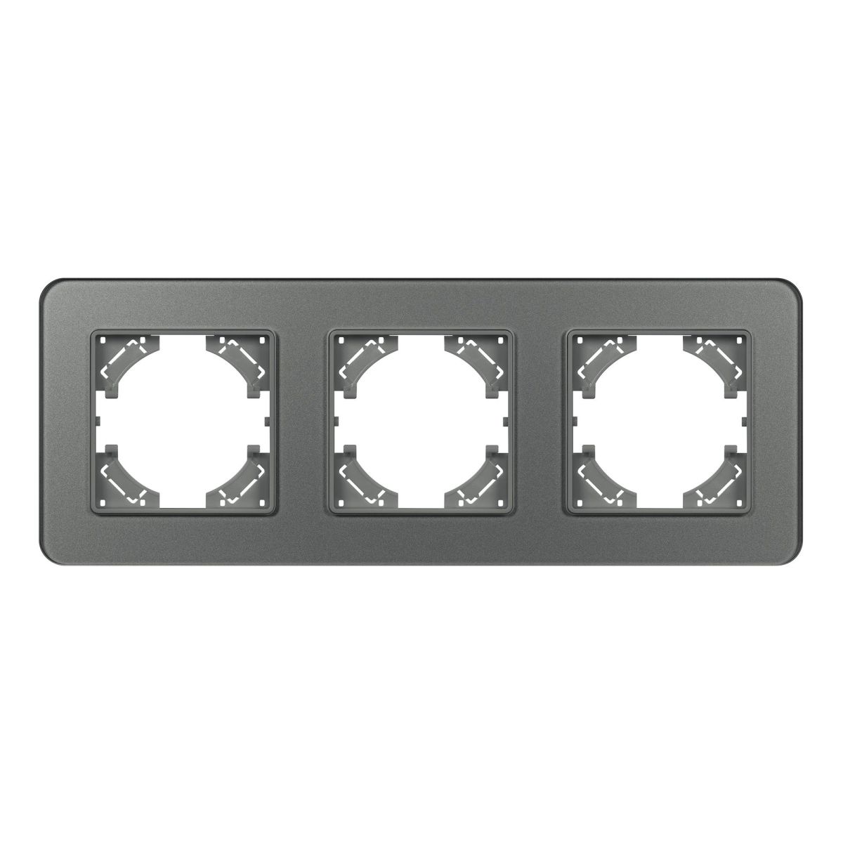 Рамка на 3 поста стеклянная Arlight FRM-OMALI-GS-3-GR 049698 Рамка на 3 поста стеклянная Arlight FRM-OMALI-GS-3-GR 049698