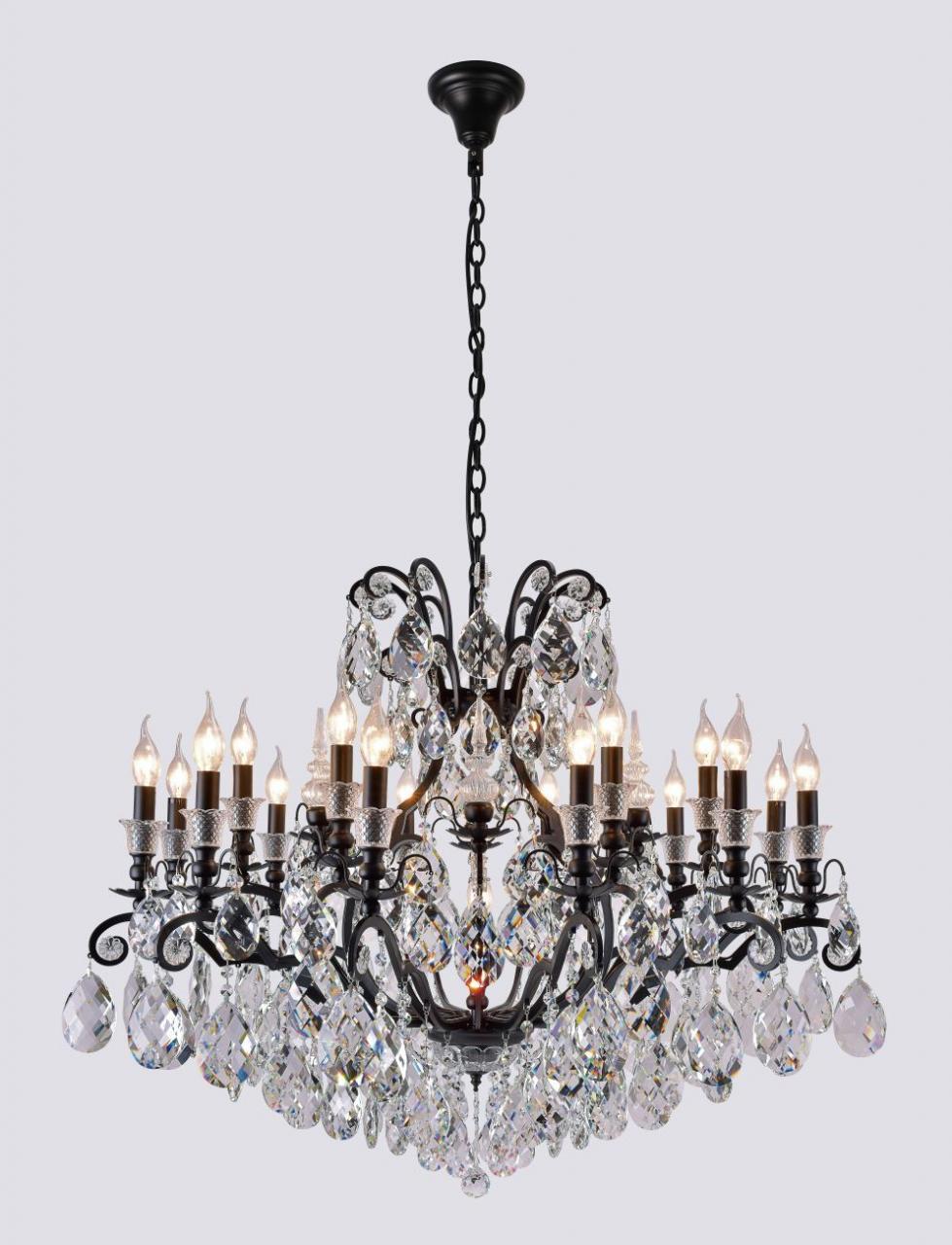 Подвесная люстра Crystal Lux Magnifico SP19 Black/Transparent Подвесная люстра Crystal Lux Magnifico SP19 Black/Transparent