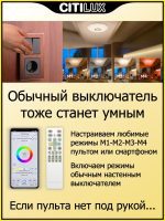 Потолочная люстра Citilux Диамант Смарт CL713A30G