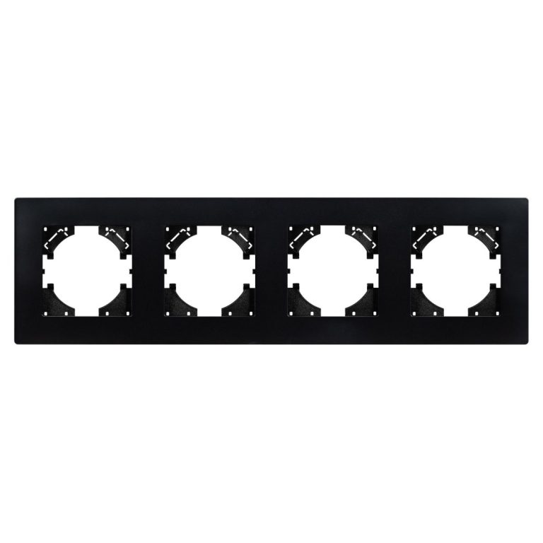 Рамка на 4 поста пластиковая Arlight FRM-PERIO-PL-4-BK 049759