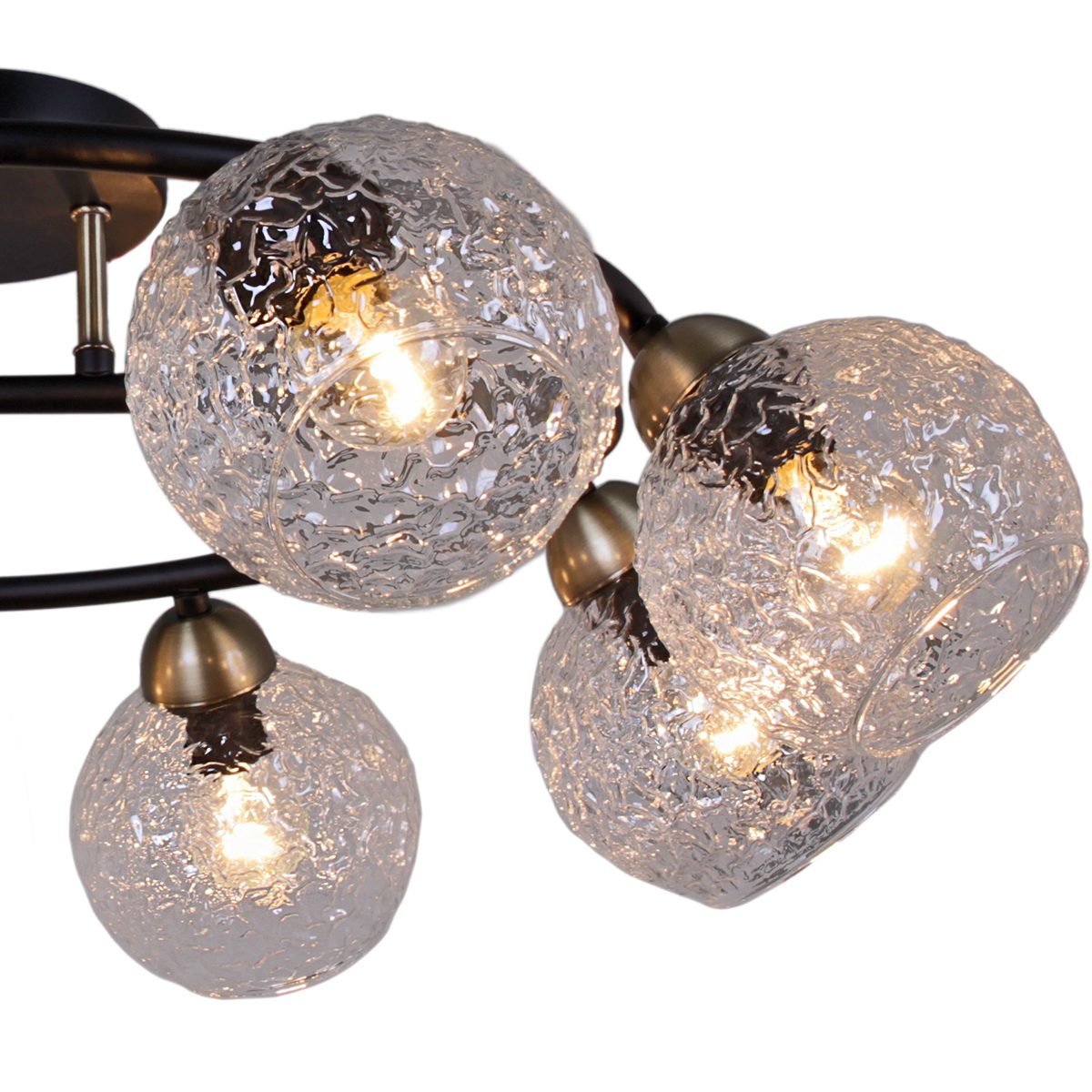 Люстра на штанге Illumico IL0296-8CSQ-79 BK AB Люстра на штанге Illumico IL0296-8CSQ-79 BK AB