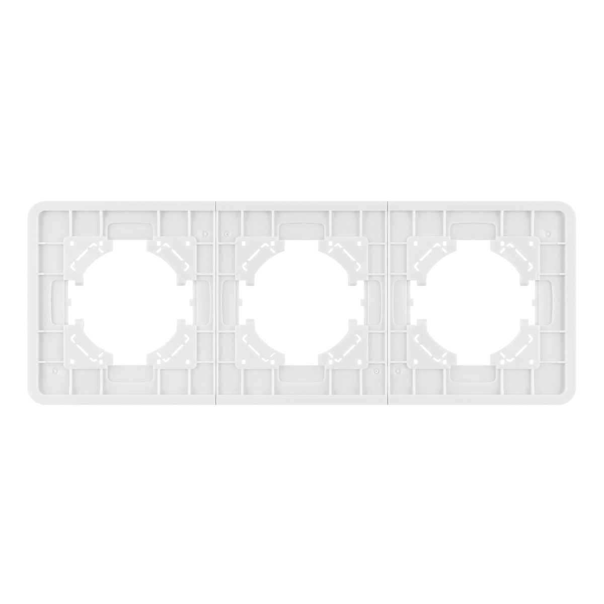 Рамка на 3 поста алюминиевая Arlight FRM-AKIRY-AL-3-SR 049728 Рамка на 3 поста алюминиевая Arlight FRM-AKIRY-AL-3-SR 049728