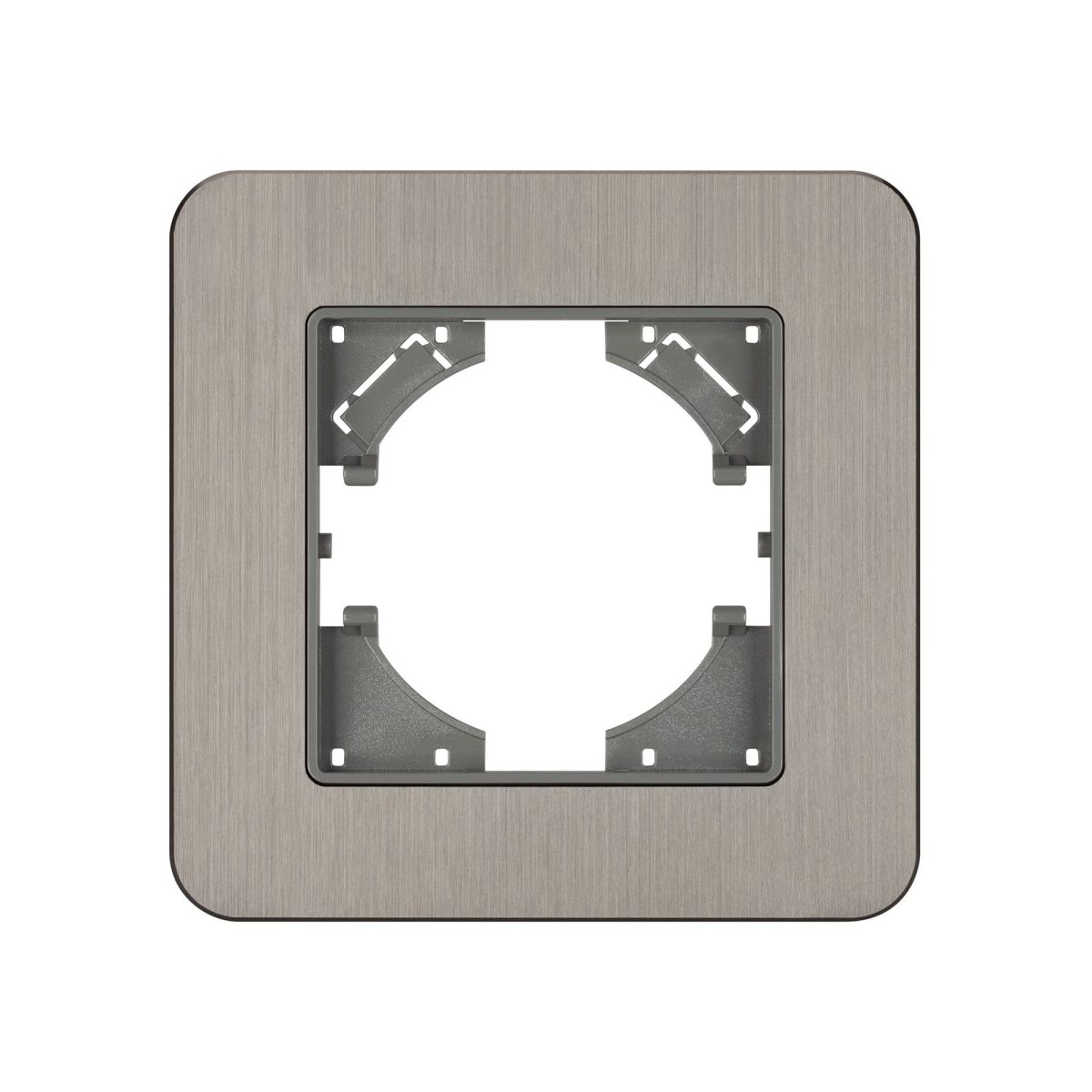 Рамка алюминиевая на 1 пост Arlight FRM-AKIRY-AL-1-SR 049680 Рамка алюминиевая на 1 пост Arlight FRM-AKIRY-AL-1-SR 049680