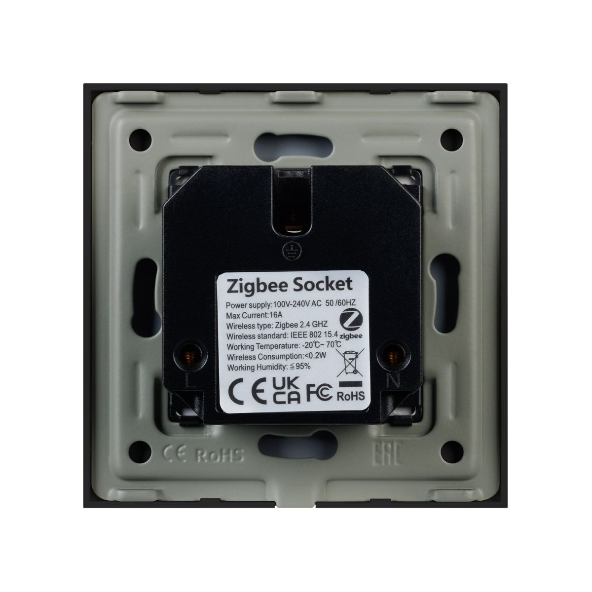 Розетка электрическая с Zigbee управлением Arlight SCT-OMALI-EUZB1-PL-BK (240V, 16A, Zigbee) 050216 Розетка электрическая с Zigbee управлением Arlight SCT-OMALI-EUZB1-PL-BK (240V, 16A, Zigbee) 050216