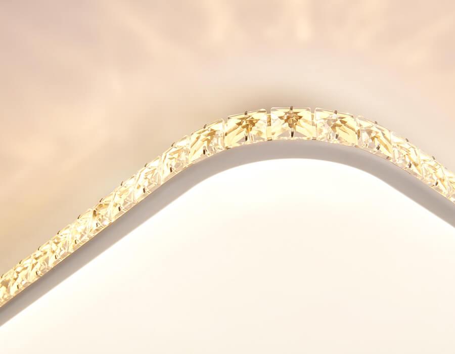 Потолочный светодиодный светильник Ambrella Light Original Crystal FF75 Потолочный светодиодный светильник Ambrella Light Original Crystal FF75