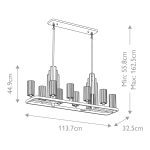 Подвесная люстра Kichler Kimrose QN-KIMROSE10-PN