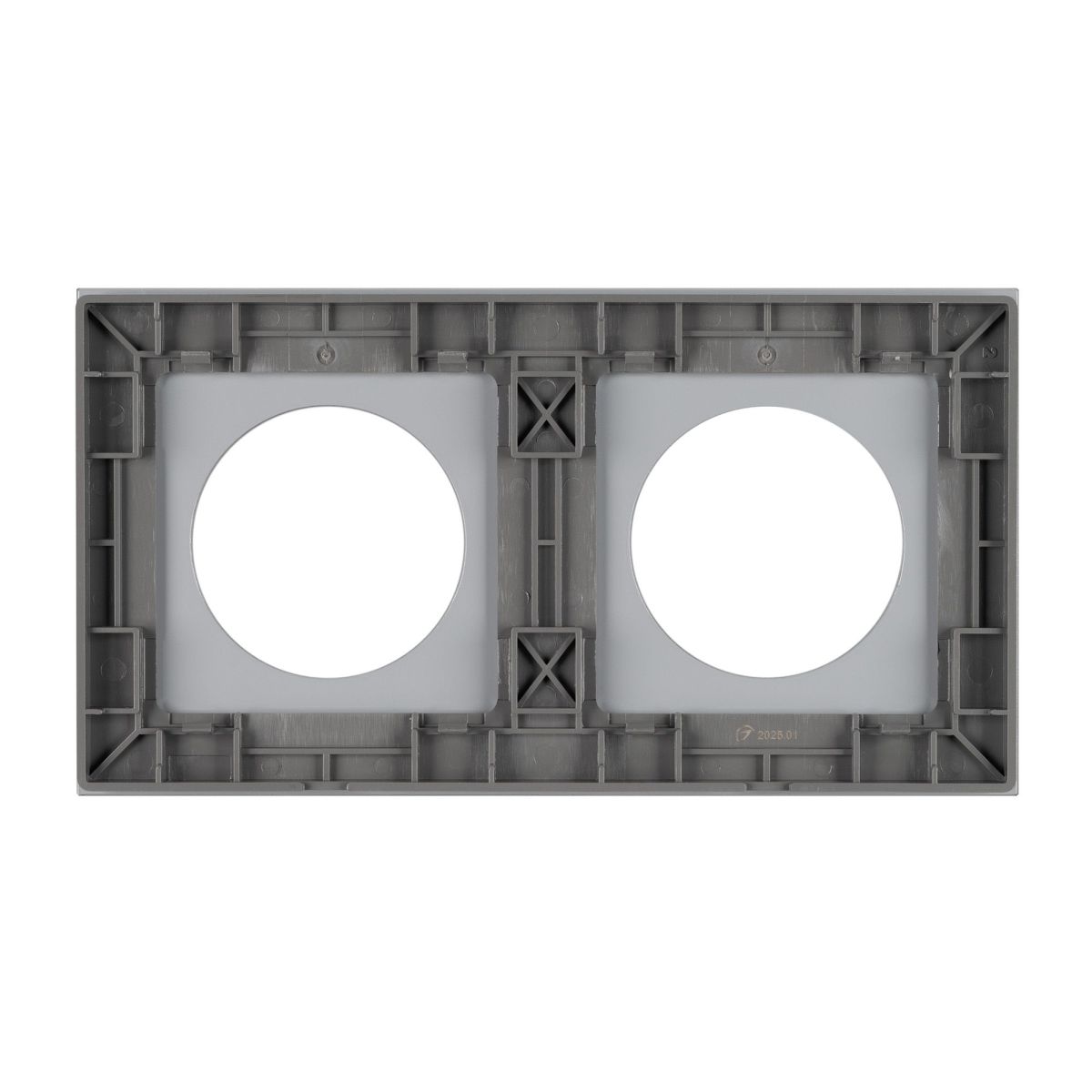 Рамка стеклянная на 2 поста Arlight FRM-GLARE-GC-2-GR 043837 Рамка стеклянная на 2 поста Arlight FRM-GLARE-GC-2-GR 043837