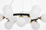 Подвесная люстра Lumina Deco Marsiada LDP 6033-15 BK+MD