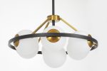 Подвесная люстра Lumina Deco Donzano LDP 8034-7 BK+WT