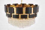 Подвесная люстра Lumina Deco LDP 7045-600 BK+GD