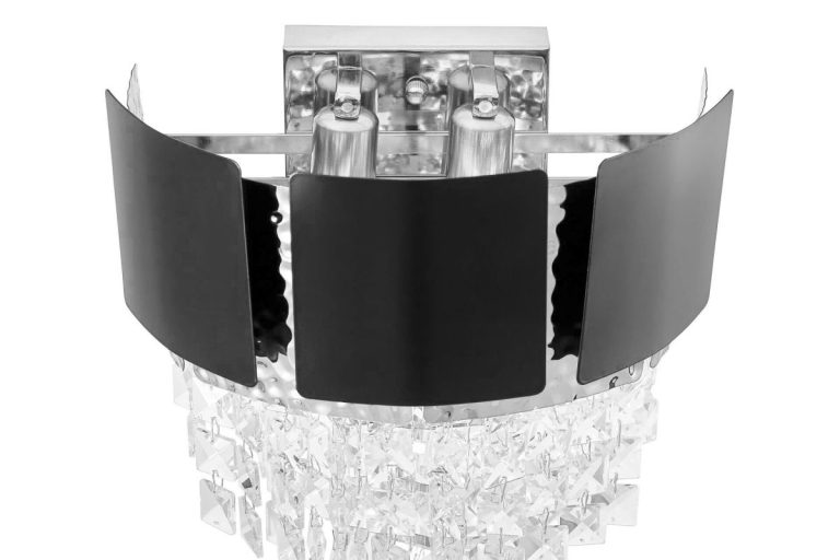 Настенный светильник Lumina Deco LDW 7045-2 BK+CHR