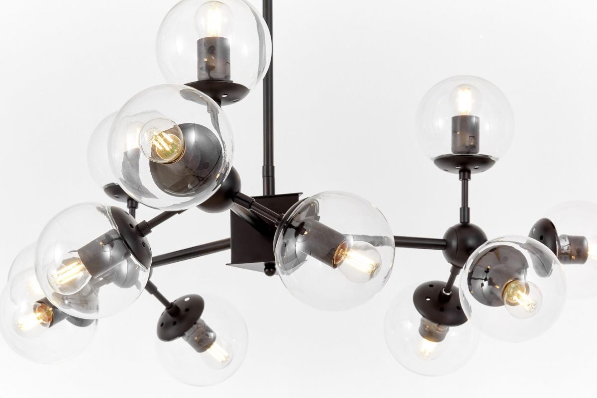 Люстра на штанге Lumina Deco Zodiak LDP 160-12 BK+PR Люстра на штанге Lumina Deco Zodiak LDP 160-12 BK+PR