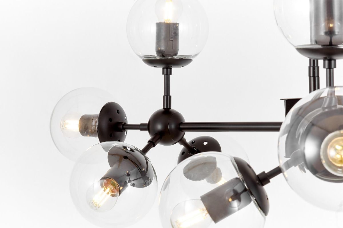 Люстра на штанге Lumina Deco Zodiak LDP 160-12 BK+PR Люстра на штанге Lumina Deco Zodiak LDP 160-12 BK+PR