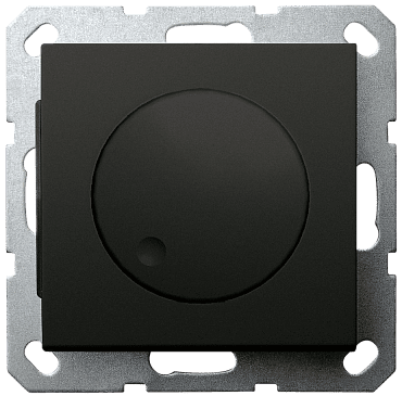 Диммер LED в комплекте с накладкой 30-400W 230V 50Hz с возможностью подключения спутника черный матовый (soft touch) G4012PB Диммер LED в комплекте с накладкой 30-400W 230V 50Hz с возможностью подключения спутника черный матовый (soft touch) G4012PB