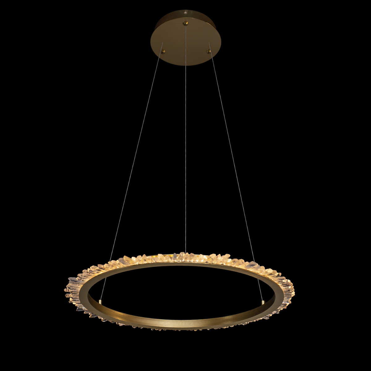 Подвесная люстра Delight Collection Quartz Halo MD20020154-1B satin gold Подвесная люстра Delight Collection Quartz Halo MD20020154-1B satin gold